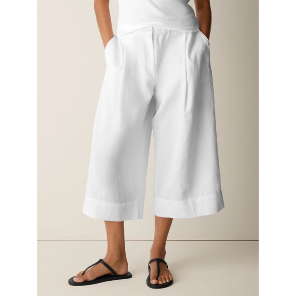 Eileen Fisher Organic Linen Pleated Culotte Review