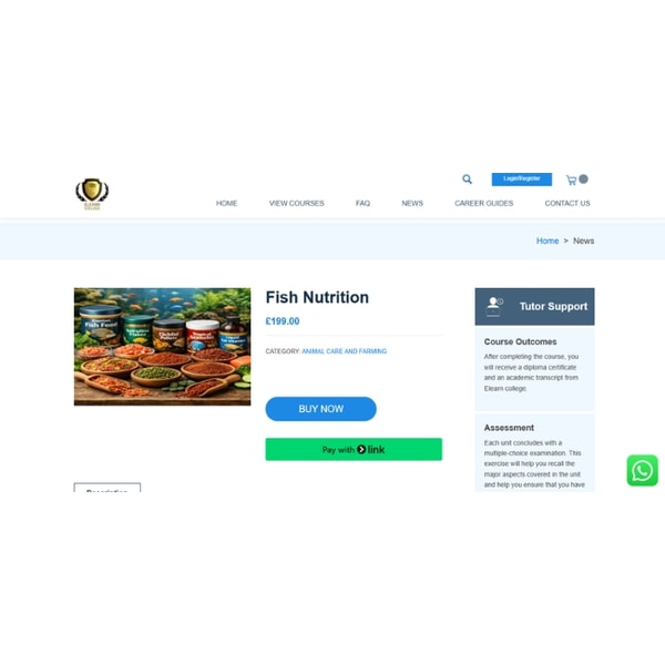 Elearn College Fish Nutrition Diploma Course Review