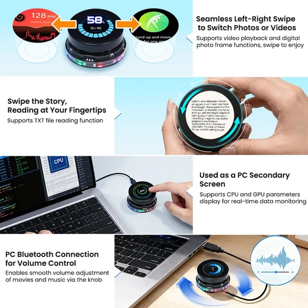 Elecrow CrowPanel 1.46inch-HMI ESP32 Rotary Display Review