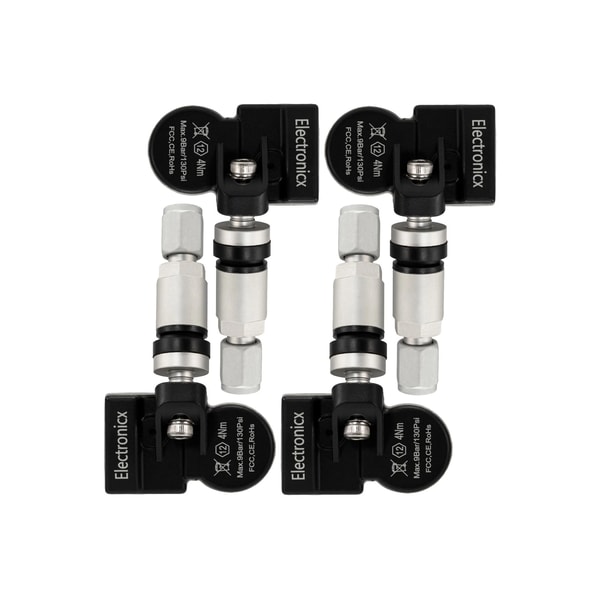 Electronicx 1x RDKS Reifendrucksensor Metallventil Darkgrey (Anthrazit) frei Programmierbar Bewertung
