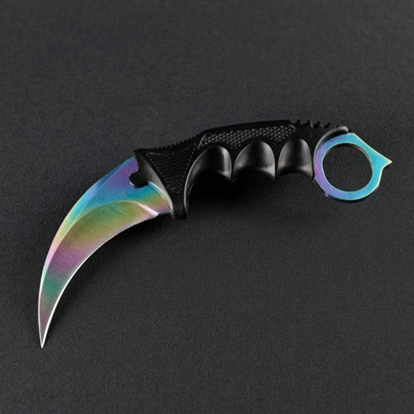 Elemental Knives Rainbow Fade Karambit Review