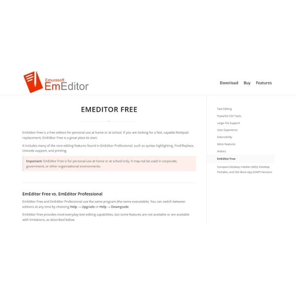 EmEditor Free Review
