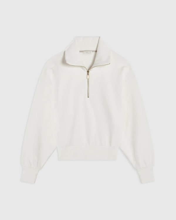 Emello Quarter-Zip Funnel-Neck Sweatshirt Review