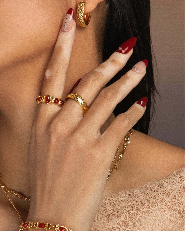 en route jewelry Carnelian Stone Band Ring Review