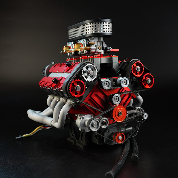 Engine DIY Kit ENJOMOR V8 Gasoline Engine Review