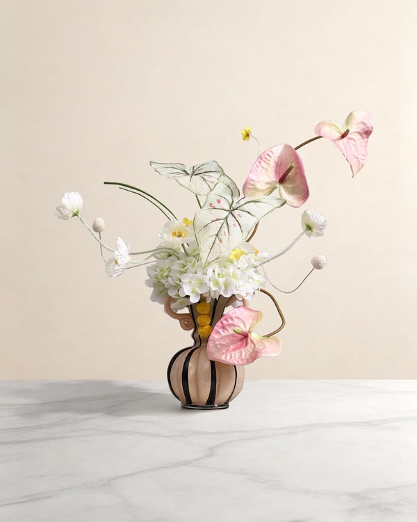 ennva Art Faux Flowers Indoor Vase Set Review