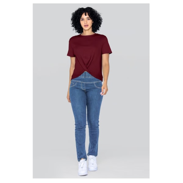 Enorsia Light Blue Super Stretch Pull-On Denim Leggings Review