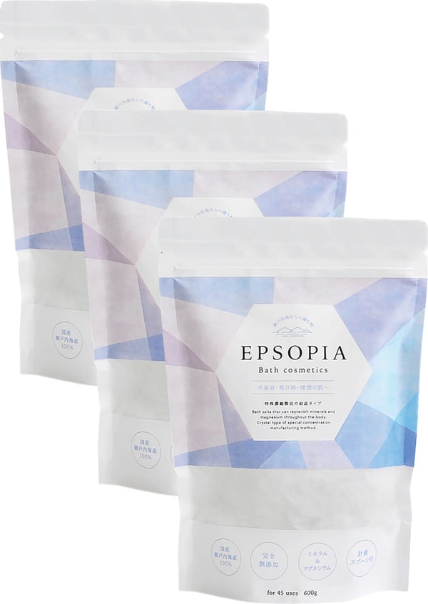 EPSOPIA Bath Salt 600g &times; 3個セット レビュー