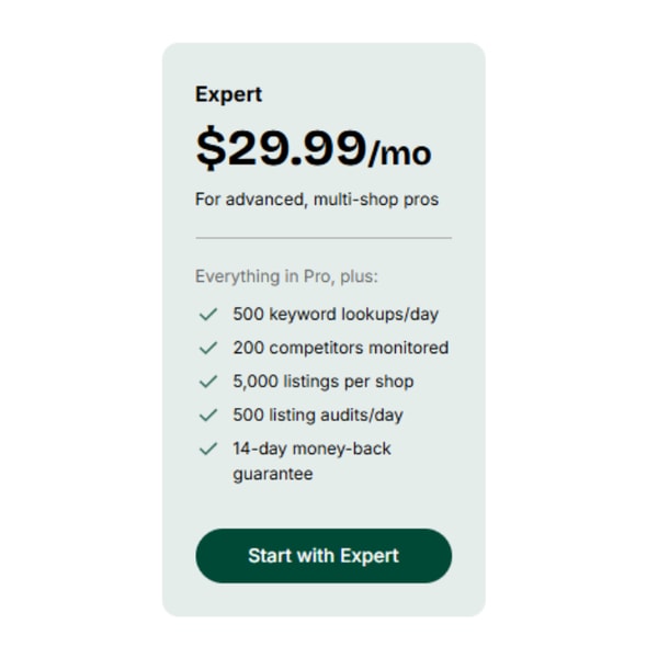 eRank Expert Plan Reviews