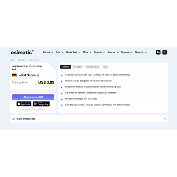 Esimatic eSIM Germany Review