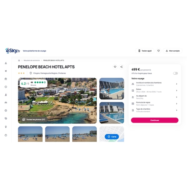eSky PENELOPE BEACH HOTEL APTS Avis