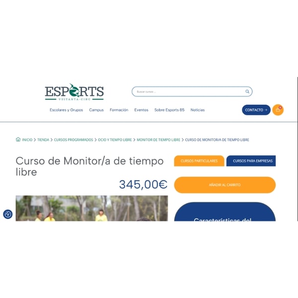 ESPORTS 85 Curso Monitor tiempo libre Rese&ntilde;a