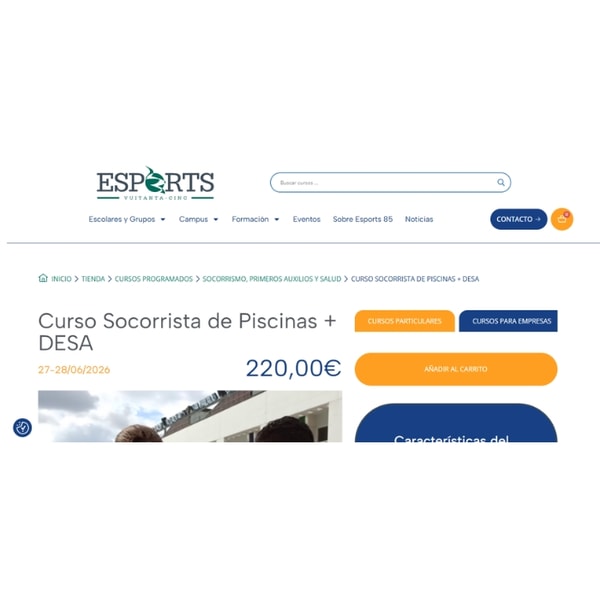ESPORTS 85 Curso Socorrista + DESA Rese&ntilde;a