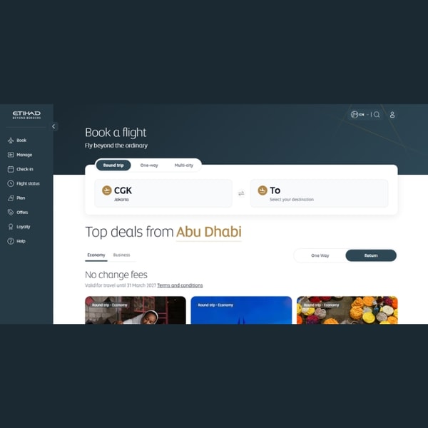 Etihad Airways Flight Booking Service Review