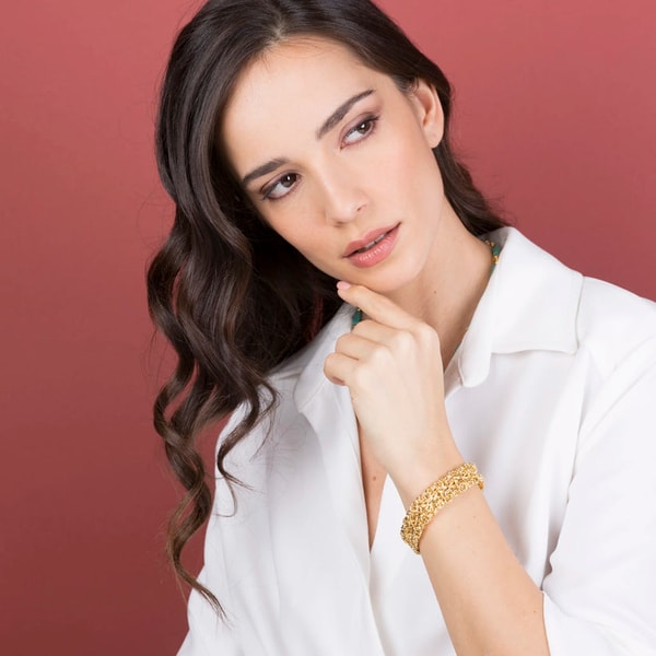 Etrusca Gioielli Bracciale a Fascia Doppia Catena Bizantina Recensione