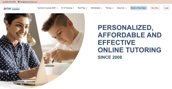 eTutorWorld Tutoring Services Review