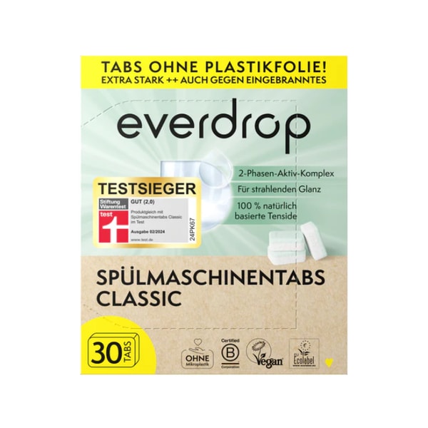 everdrop Sp&uuml;lmaschinen-Tabs Classic Bewertung