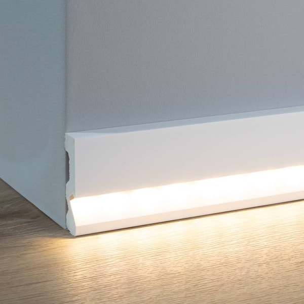 Expertdecor PROVISTON Licht Sockelleiste Kunststoff Wei&szlig; Bewertung