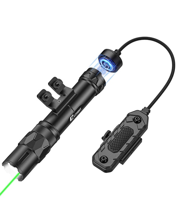 EZshoot 2500 Lumens Rifle Flashlight or Laser Light Combo with Magnetic Remote Pressure Switch Review