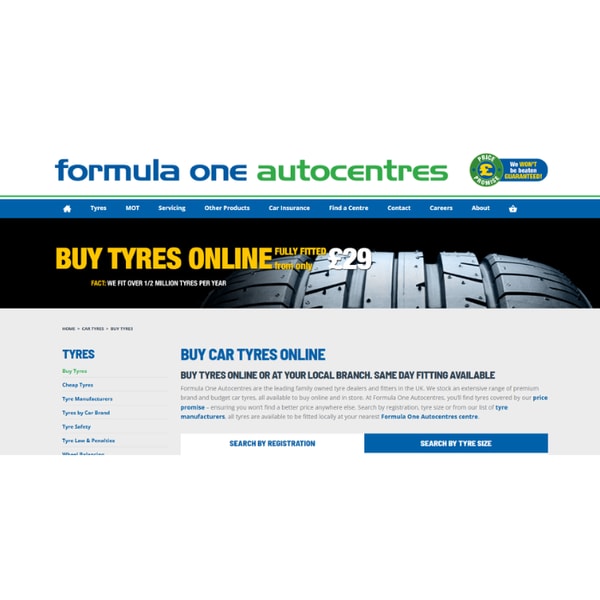 F1 Autocentres Car Tyres Review