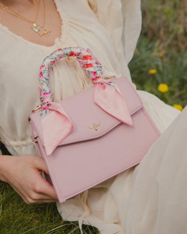 Fable England Pink Structured Tote Bag Small Review