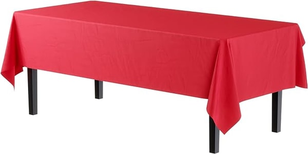 Factory Direct Party Premium Red Plastic Table Cover 54 Inch X 108 Inch Review