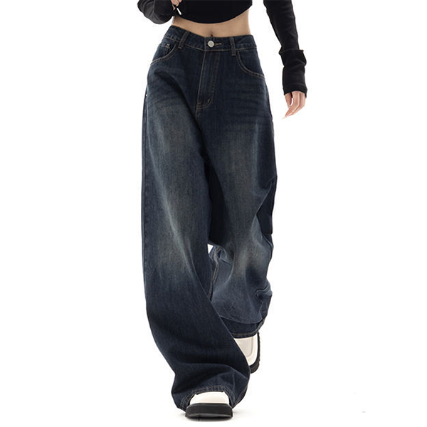 FAIRY PEONY Vintage Blue 90s Boyfriend Jeans Review