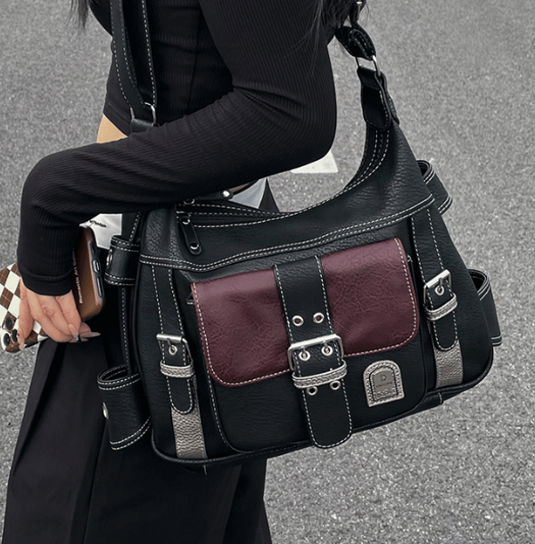 FAIRY PEONY Vintage Pu Leather Crossbody Bag Review