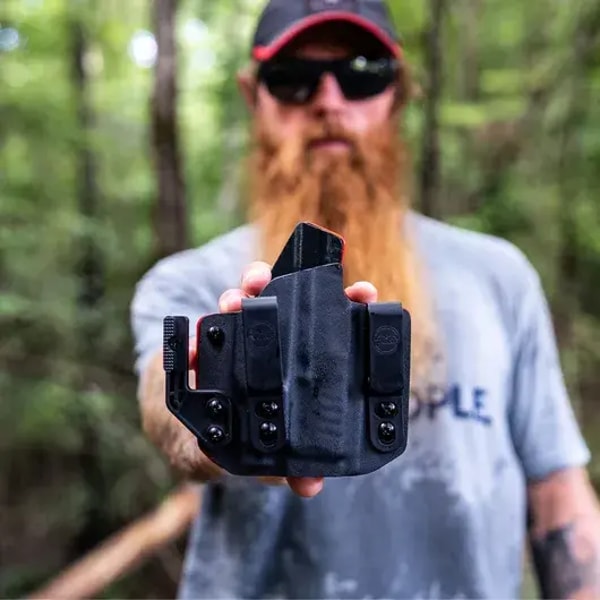 Falco Holsters 3 of 7 - Kydex Light Bearing IWB Holster with Leather Backer Review