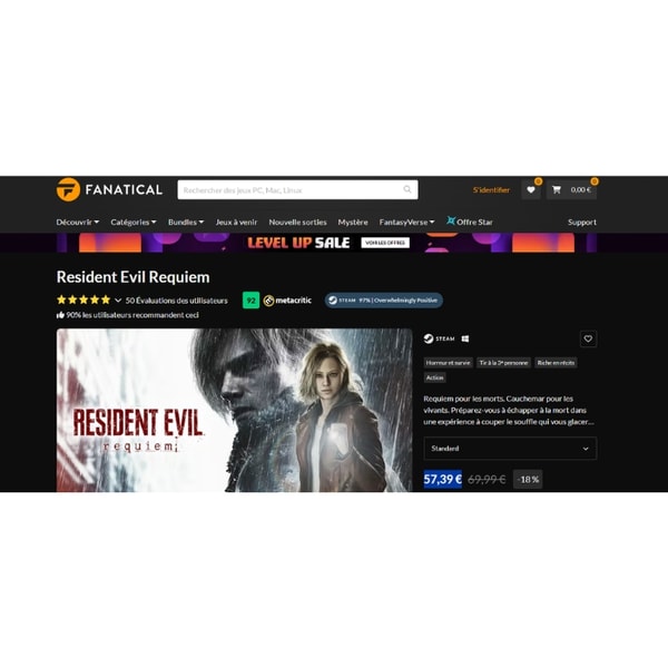 Fanatical Resident Evil Requiem Avis