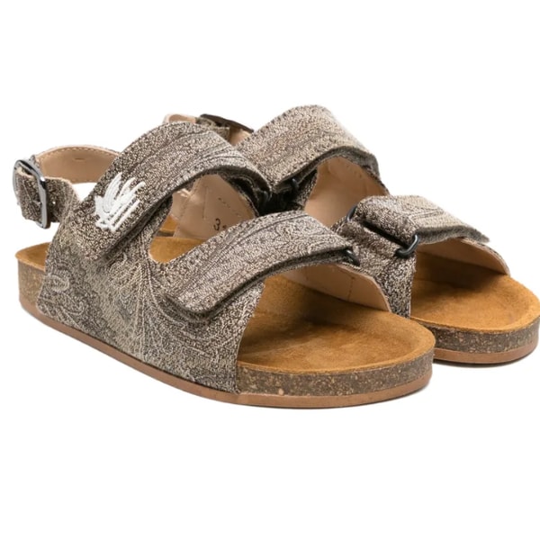 Farfetch ETRO KIDS paisley appliqued sandals Review