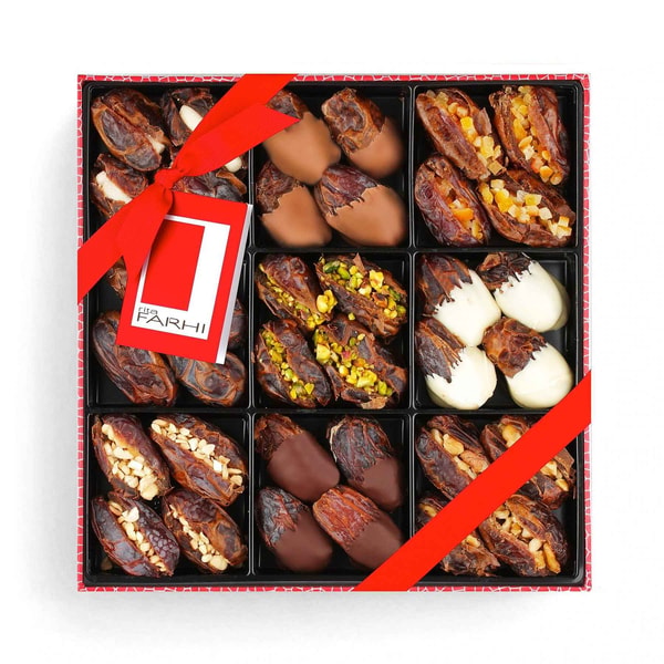 Farhi Luxury Chocolate Dipped & Assorted Fruit and Nut Stuffed Date Selection Review