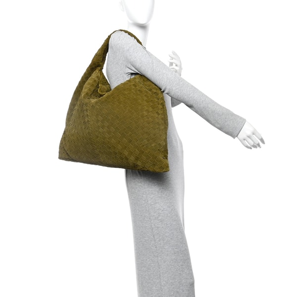 FASHIONPHILE Suede Intrecciato Large Hop Olive Oil Review