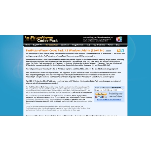 FastPictureViewer Professional Codec Pack Review