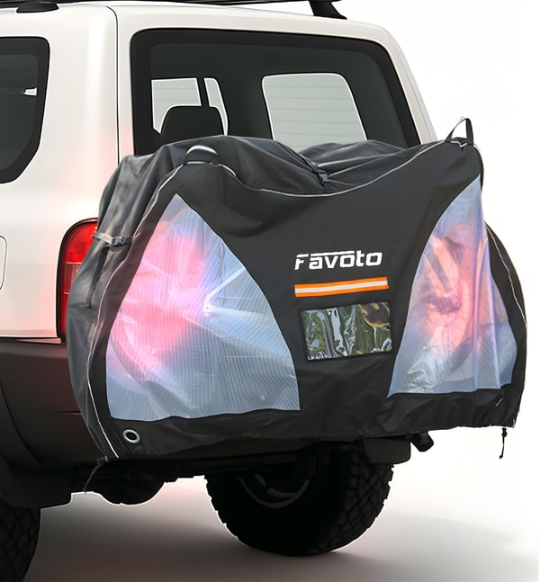 Favoto Bike Cover for Transport on Rack Review