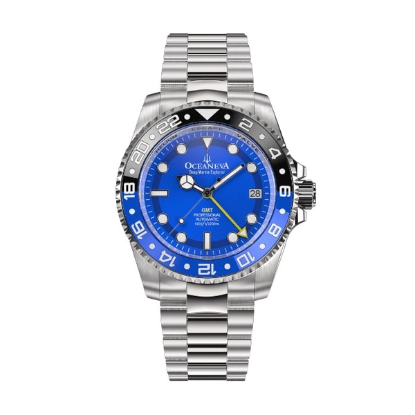 Oceaneva Watch Review: Oceaneva GMT Automatic 1250M Blue Dial Watch Reviews
