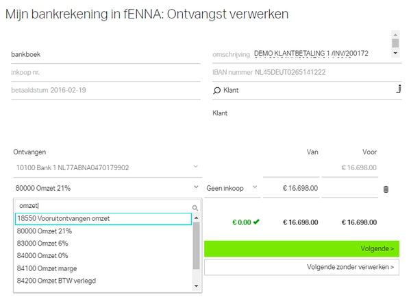 fENNA Facturatie Beoordeling