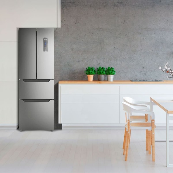 Fensa Refrigerador Fensa 320L No Frost 3 Puertas DM64S Inox Rese&ntilde;a