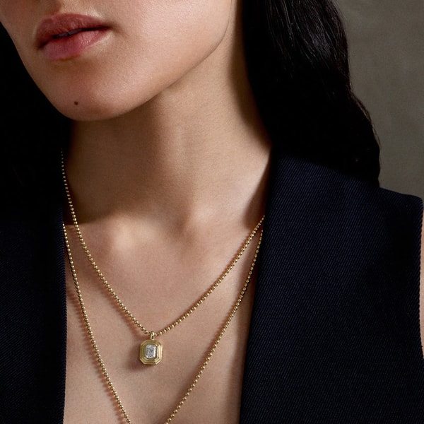 Fiametta Emerald Bezel Charm in Yellow Gold Review
