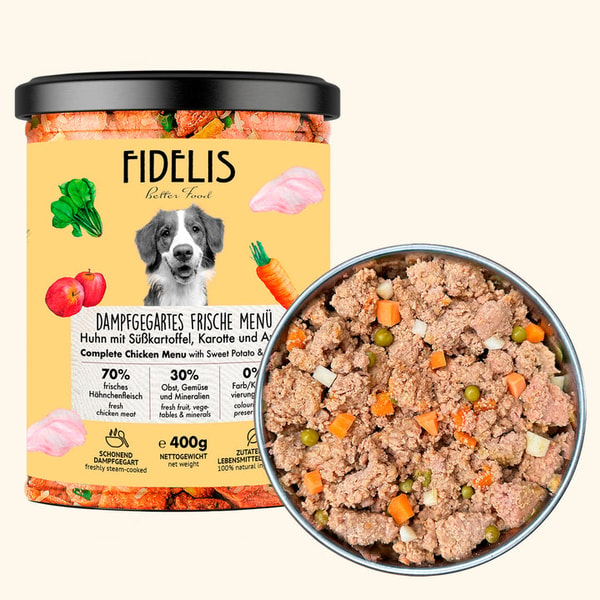 Fidelis Poulet &agrave; la patate douce, carotte et potiron (en bocal) Avis