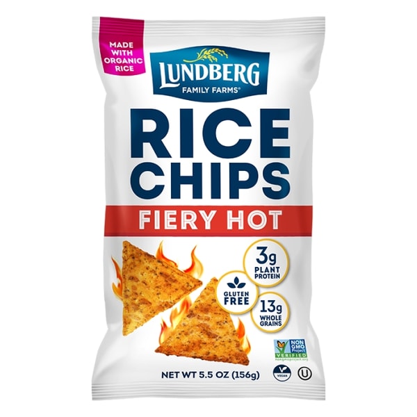 Lundberg Family Farms Fiery Hot Rice Chips Reviews 