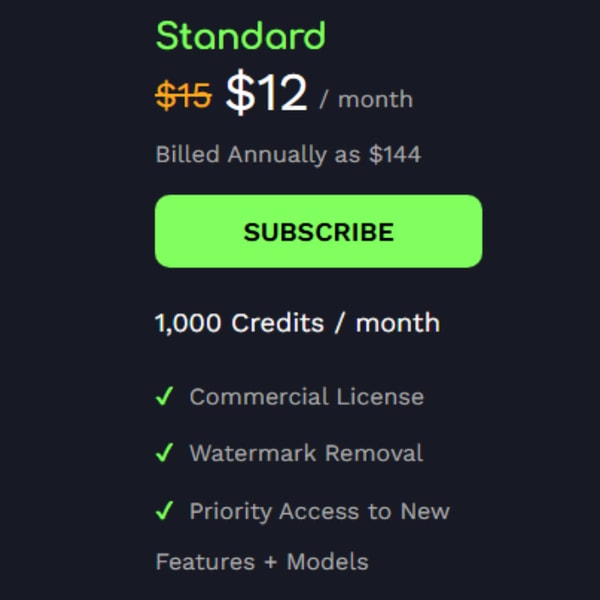 FilmSpark.ai Standard Plan Review