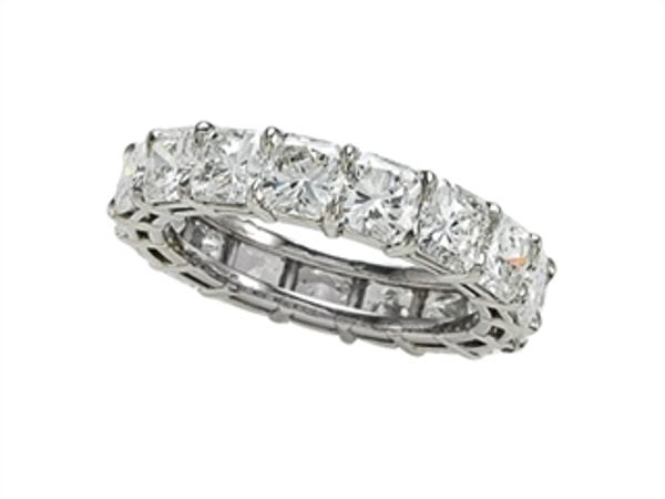 Finejewelers Karina B Diamond Square Radiant All Around Band Review
