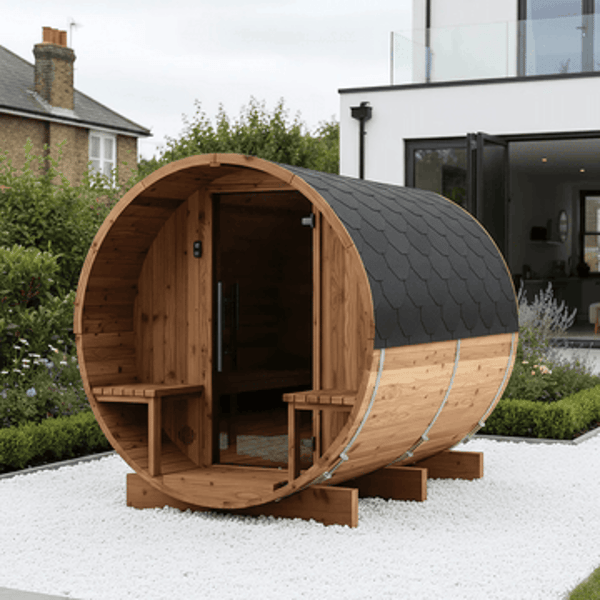 Finnmark Sauna Small Wood Barrel Sauna Terrace Review