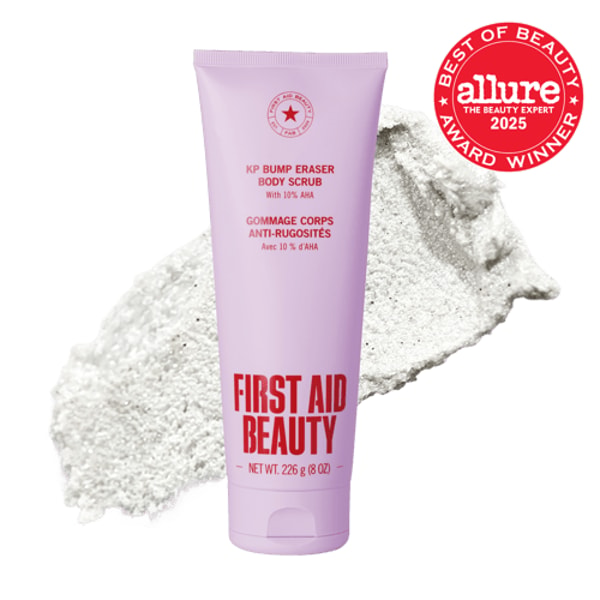 First Aid Beauty KP Bump Eraser Body Scrub 10% AHA Review