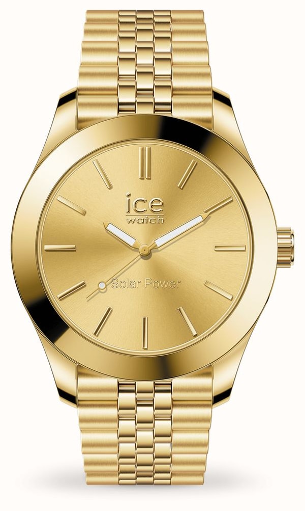 First Class Watches Ice-Watch Стальной солнечный (34,5 мм) золотой циферблат Review