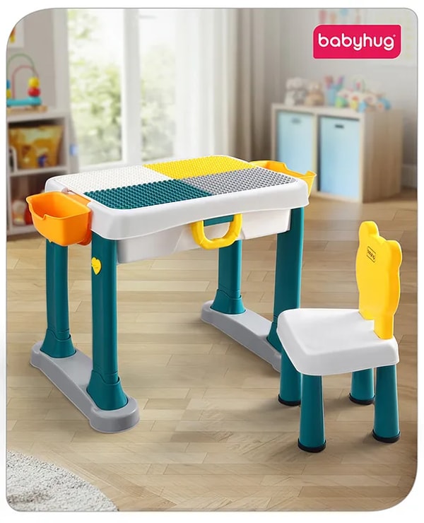 Babyhug Junior Study Kids Study Table and Chair Set with Storage समीक्षा