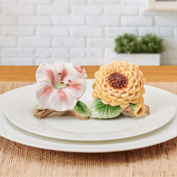 Fitz & Floyd Provence Sunflower Salt and Pepper Set Review