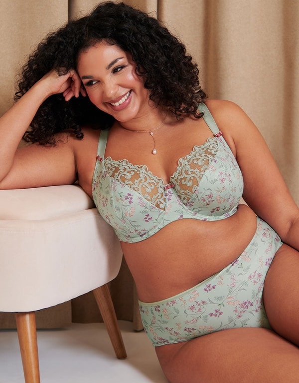 Brastop Flirtelle Swirl Balcony Bra Sage Green Print Review