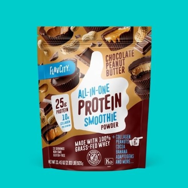 FlavCity Chocolate Peanut Butter Protein Smoothie Review